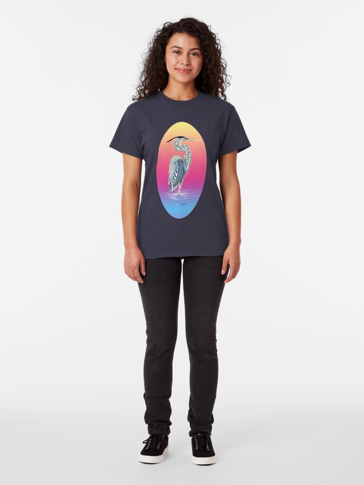 Alternate view of Great Blue Heron Totem Classic T-Shirt