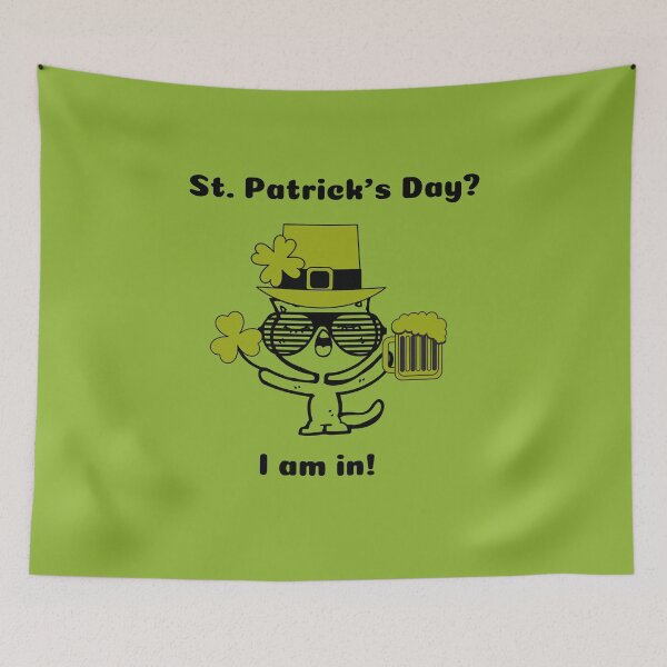 Item preview, St. Patrick's Day Kitty designed and sold by FluffyTheDude.