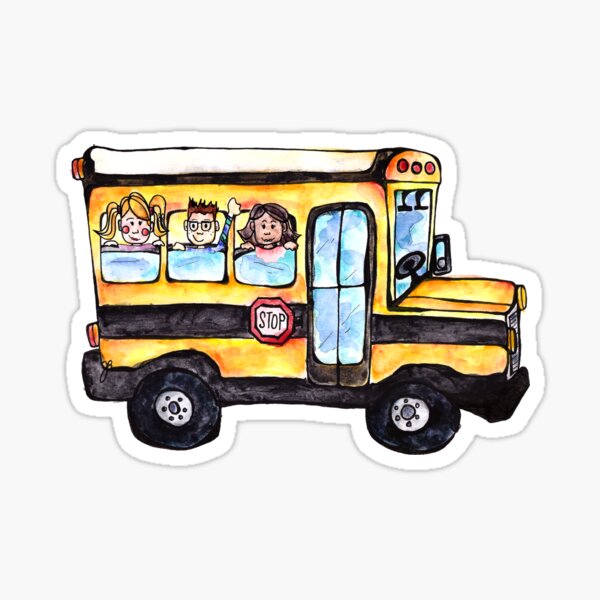 Wheels on the Bus Sticker