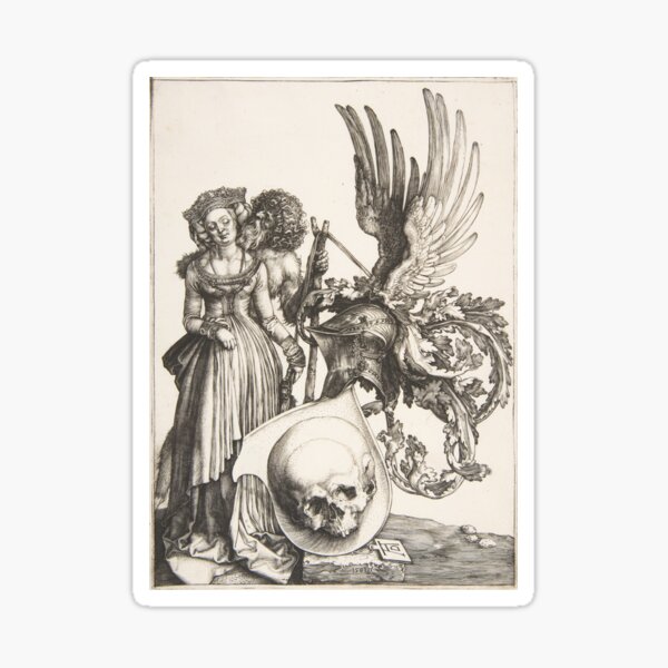 Item preview, Coat of arms with a skull by Albrecht Durer designed and sold by emperors-vault.