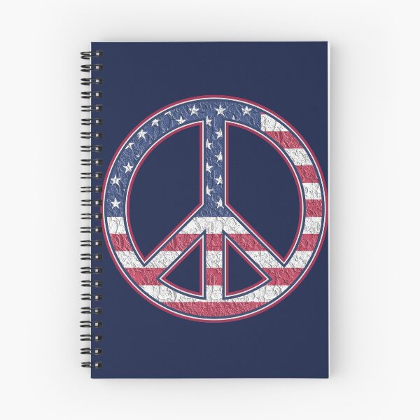 Item preview, American Flag Groovy Hippie Peace Sign designed and sold by Lisa Bertnick.