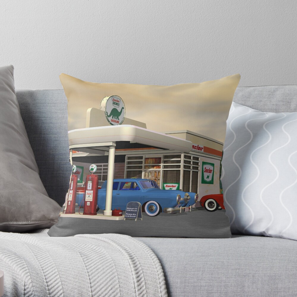 Gas Sale 1950\'s by | Poster for Redbubble Walter Station\