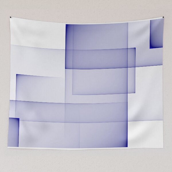 Item preview, Abstract square and rectangle shapes illustration background Blue and white designed and sold by Graphics By Craig.