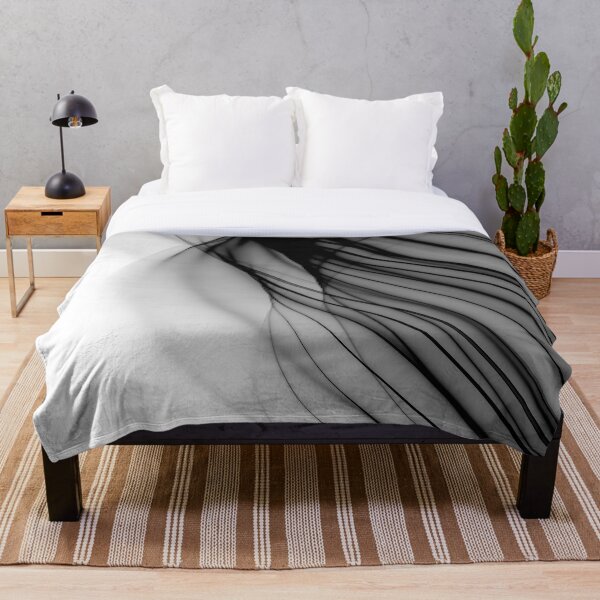 Item preview, Abstract wave and curved lines illustration black and white designed and sold by Graphics By Craig.