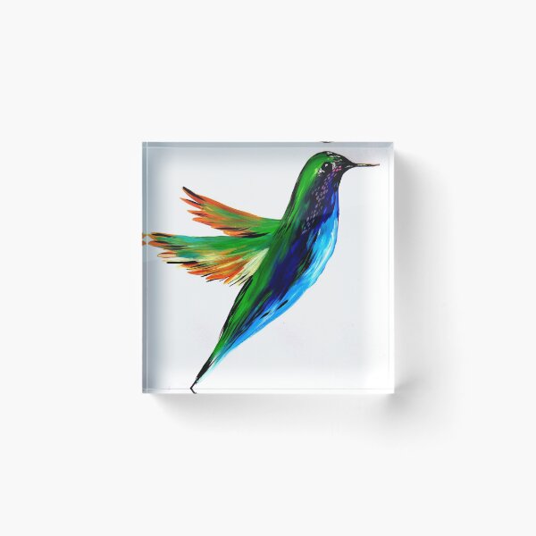 Item preview, Hummingbird on white background designed and sold by cathyartist.