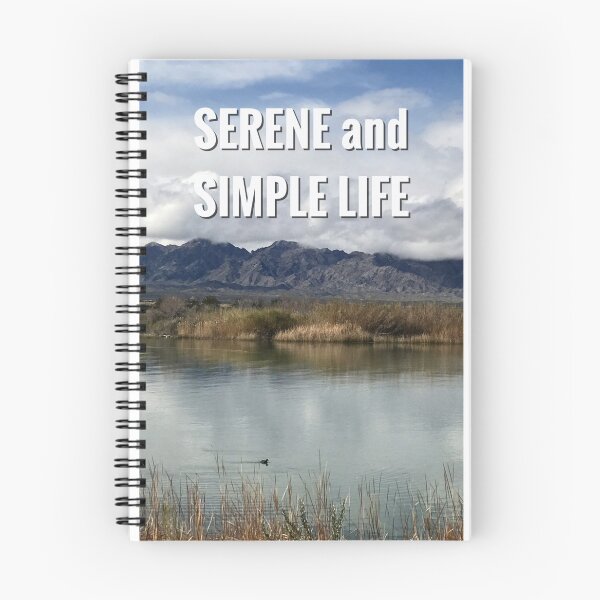 Item preview, landscape beauty spiral journal designed and sold by sayitdisplayit.