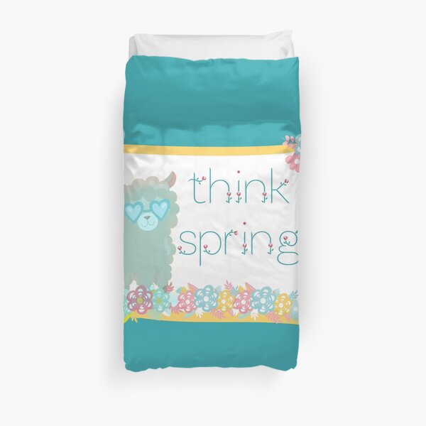Think Spring Duvet Cover