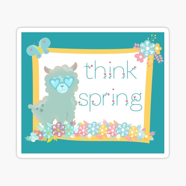 Think Spring Sticker