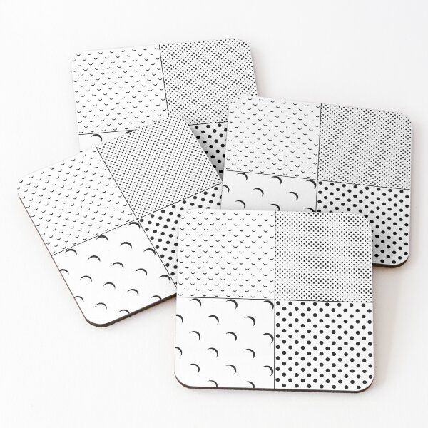 Item preview, Black White Polka Dot Multi Pattern designed and sold by wordznart.