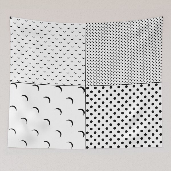 Item preview, Black White Polka Dot Multi Pattern designed and sold by wordznart.