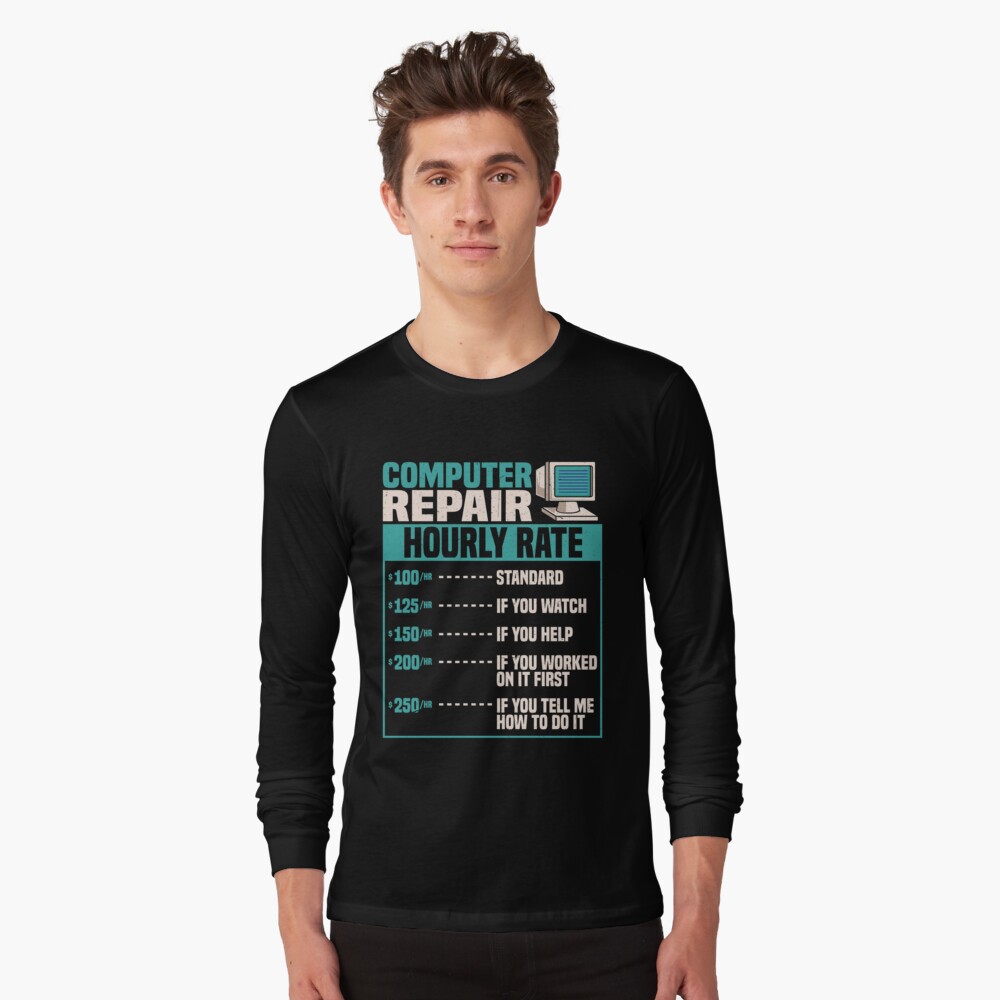 "Computer Repair Hourly Rate Design - Unique And Funny ...