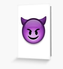 Devil Emoji Grußkarte