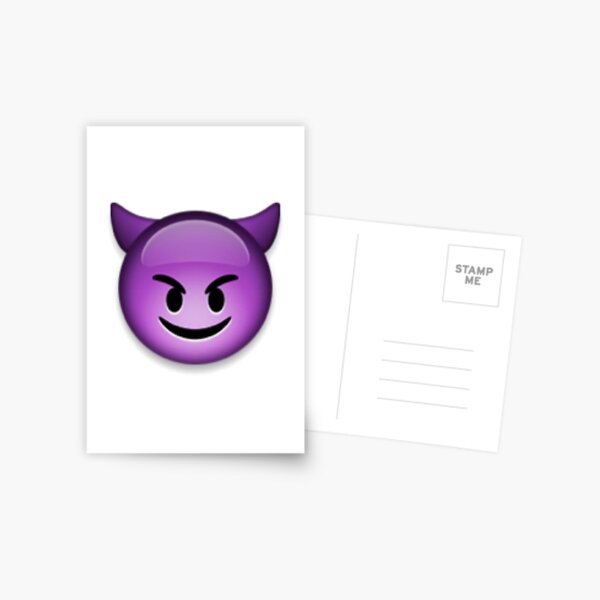 Devil Emoji Postcard