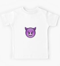 Devil Emoji Kids T-Shirt
