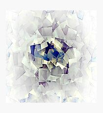 Cubism-inspired Digital Art | Ice Abstraction | Cubists Art Photographic Print