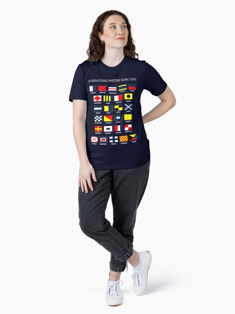 Thumbnail 4 of 7, Essential T-Shirt, Maritime Flags designed and sold by MaluC.