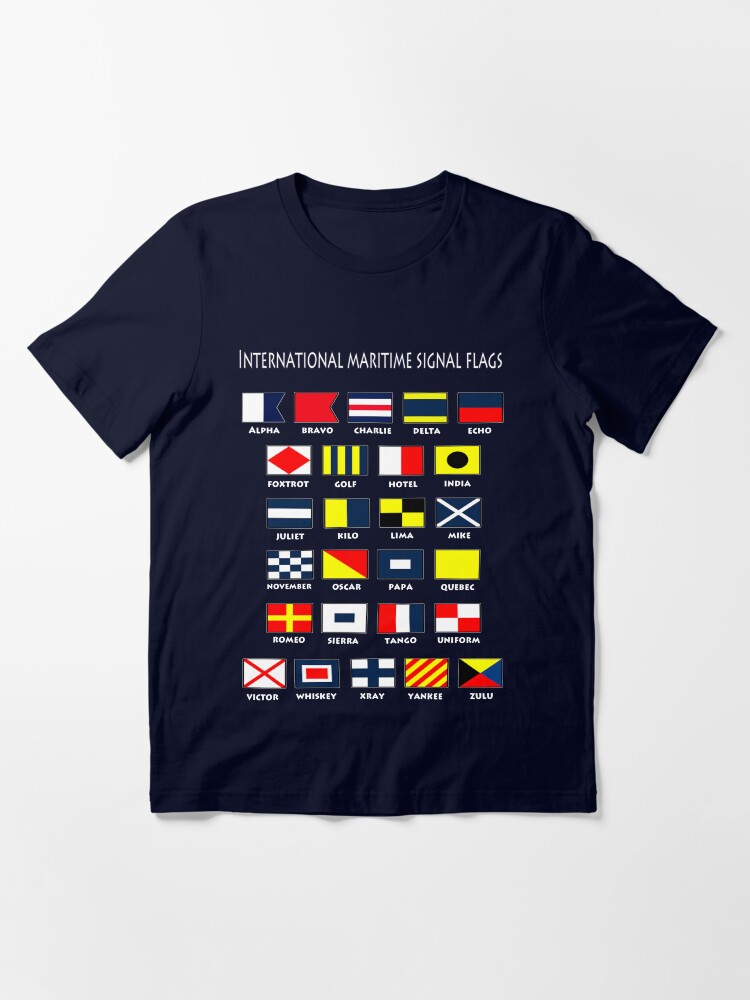 Thumbnail 3 of 7, Essential T-Shirt, Maritime Flags designed and sold by MaluC.