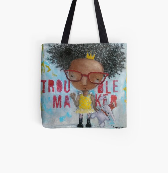 Trouble Maker Shopping Tote Bag