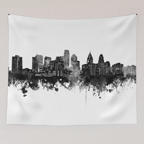 Item preview, philadelphia skyline designed and sold by BekimART.