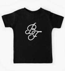Camiseta para niños Monograma de la bandera negra