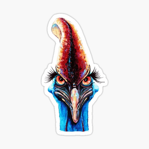 Item preview, cassowary face designed and sold by karingetaz.