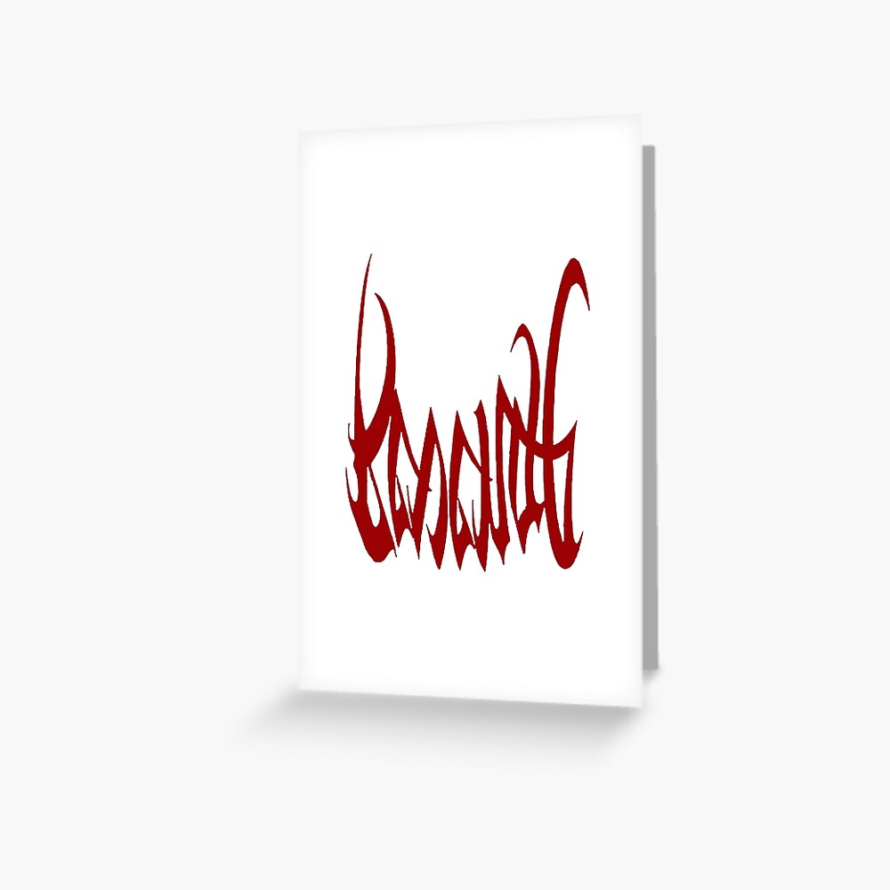 Xxxtentacion Revenge Upside Down Greeting Card For Sale By Cautioneric Redbubble 