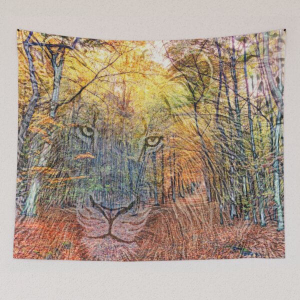 Item preview, Lion in Woods Mix designed and sold by Poetic Patterns Studio.