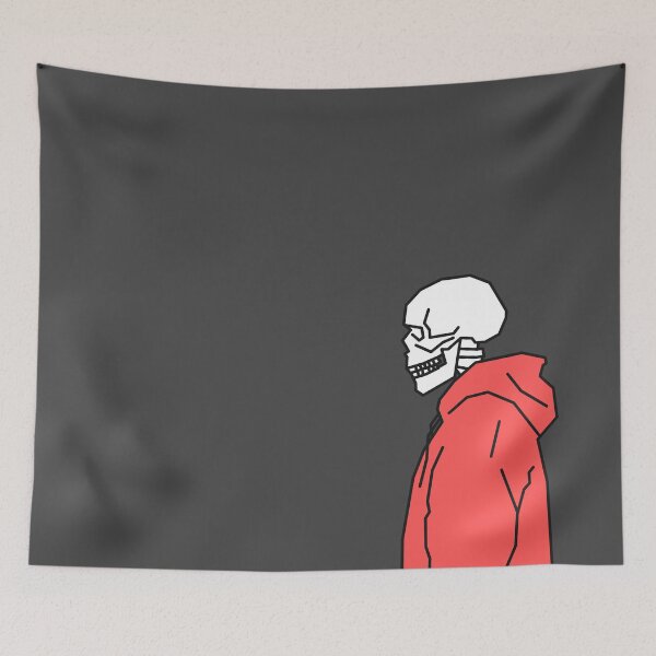 Item preview, Skeleton Wearing Red Hoodie designed and sold by Rocket-To-Pluto.