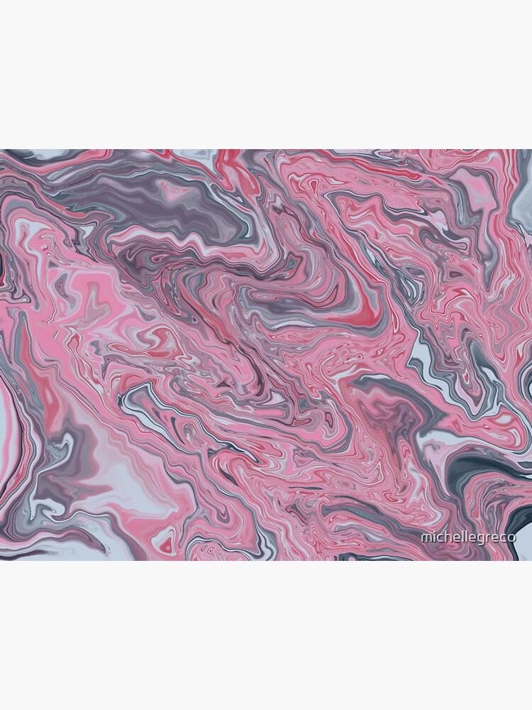 Thumbnail 3 of 3, Sticker, Pink Clouds on Water designed and sold by michellegreco.