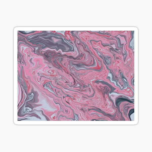 Pink Clouds on Water Sticker