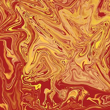 Artwork thumbnail, Red and Gold Marbling by michellegreco