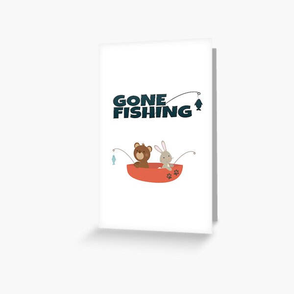 Gone Fishing - Alex Clark greetings cards – Nickery Nook