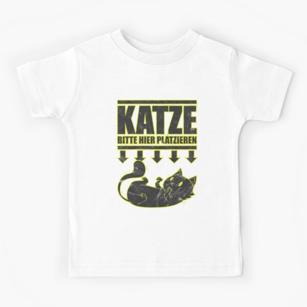 Katzchen Bitte Hier Platzieren T Shirt Kids T Shirt By Alexngn Redbubble