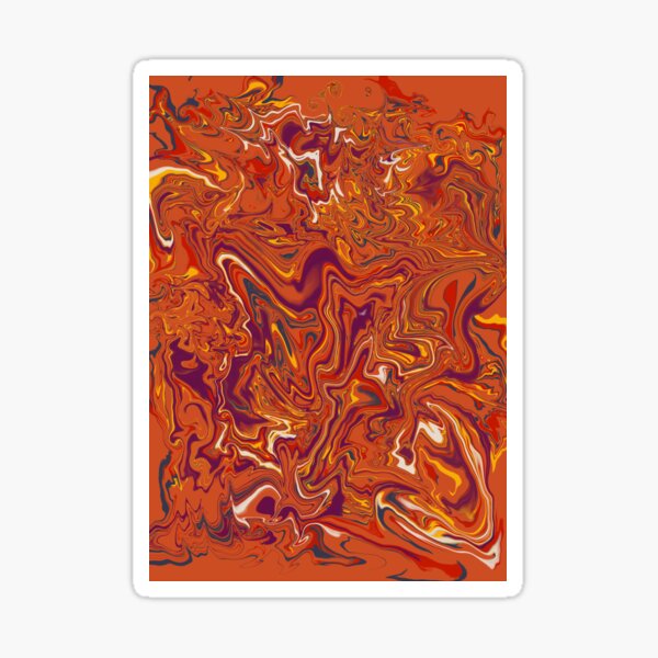 Psychadelic Marble Sticker