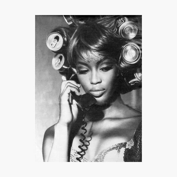 Naomi Campbell : On the Phone Photographic Print