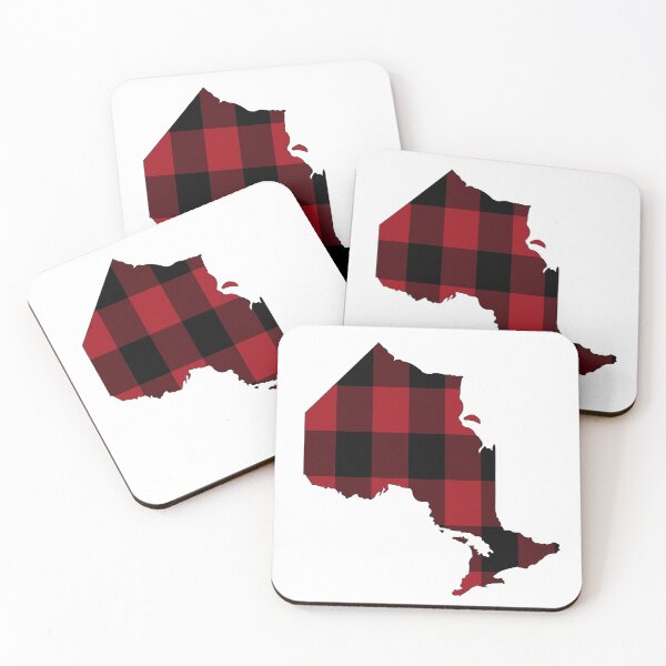Item preview, Ontario in Red Plaid designed and sold by Sun Dog Montana.
