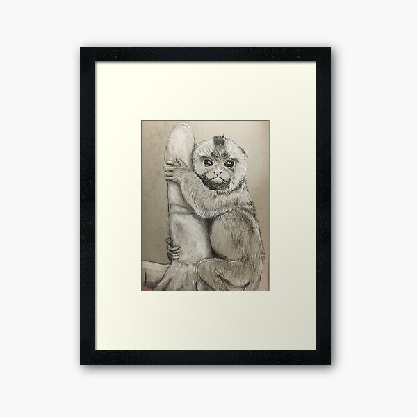 Finger Monkey Framed Art Print