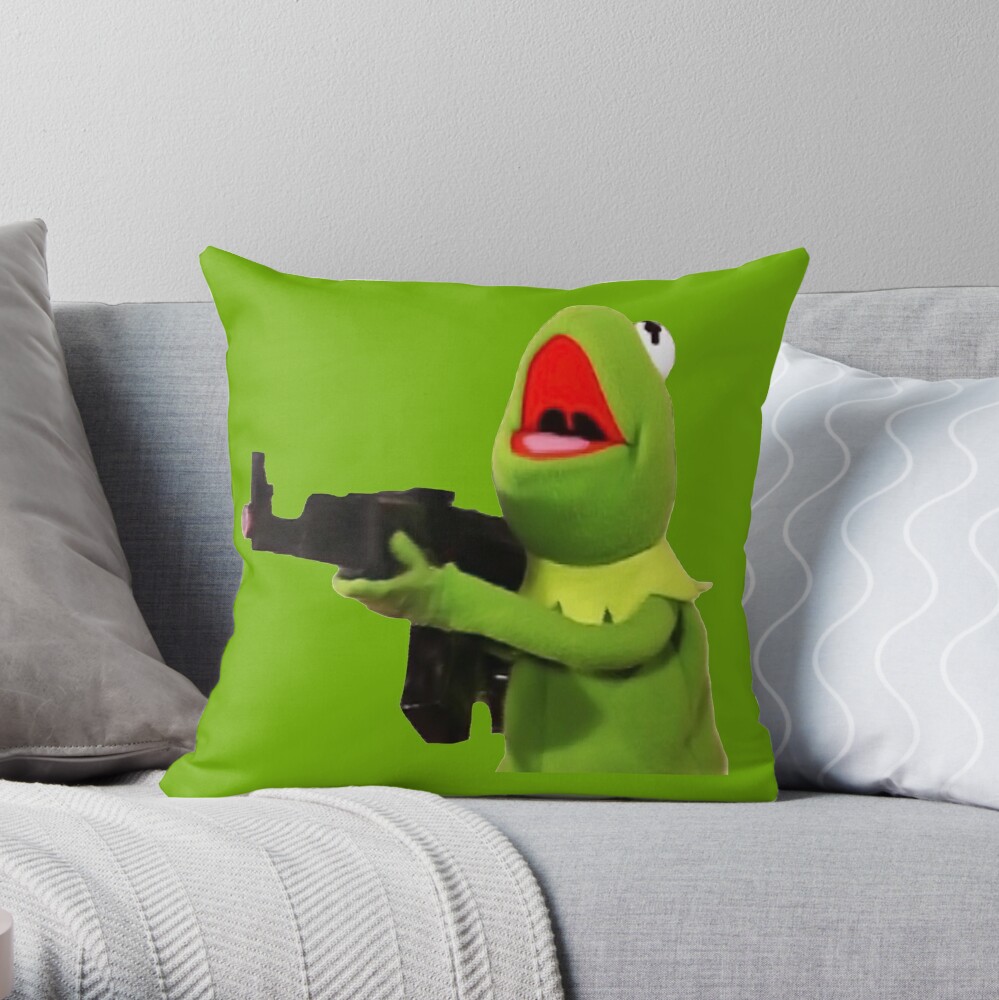 Sofa Pillow Cushion, Funny Frog Kermit, Kermit Frog Sad