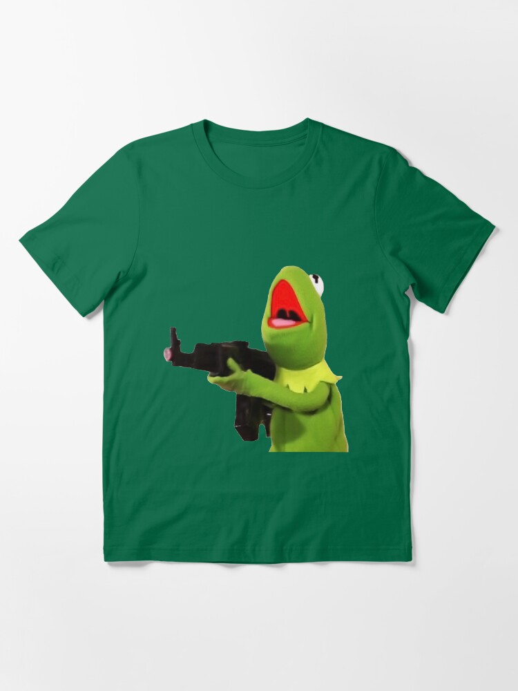 "Kermit With Gun" Tshirt for Sale by monkofyomom Redbubble kermit