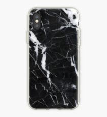 Polished black marble art deco phone case iPhone Case
