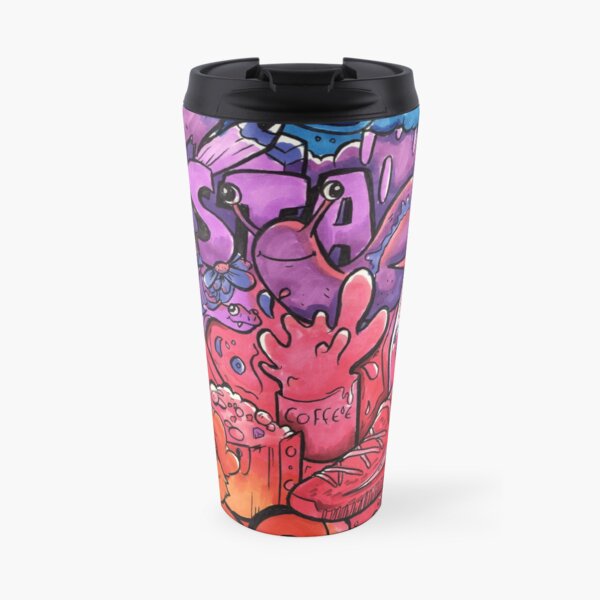 INSTAGRAM // Copic Marker Doodle Art Travel Mug