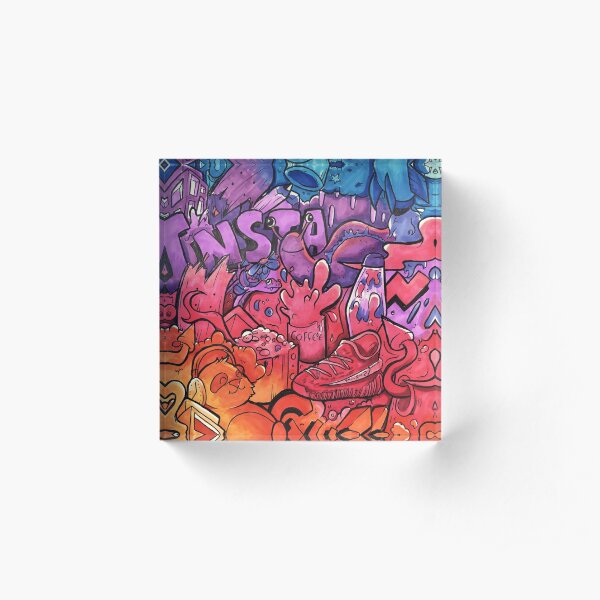 INSTAGRAM // Copic Marker Doodle Art Acrylic Block