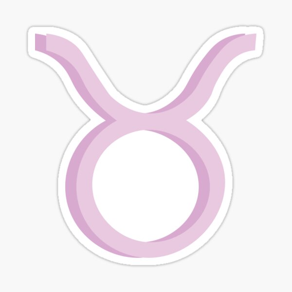 Item preview, Pink Taurus Zodiac Sign designed and sold by lilyysarahh.