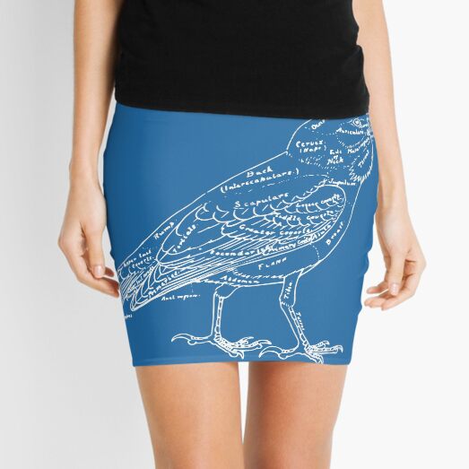Topography of a Bird Mini Skirt
