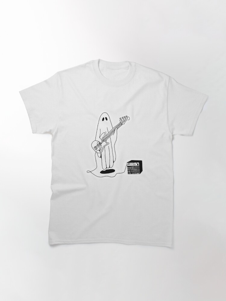 Thumbnail 3 of 7, Classic T-Shirt, Sheet Ghost Playing Bass designed and sold by rosecaffey.