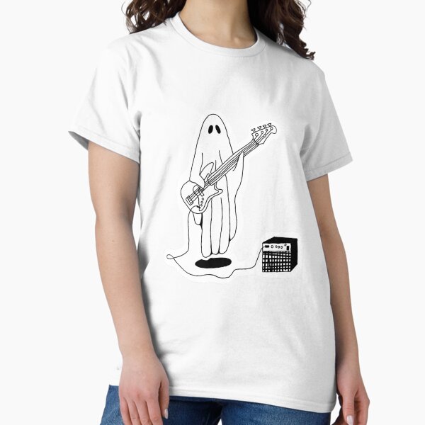 Item preview, Sheet Ghost Playing Bass designed and sold by sheet ghosty.