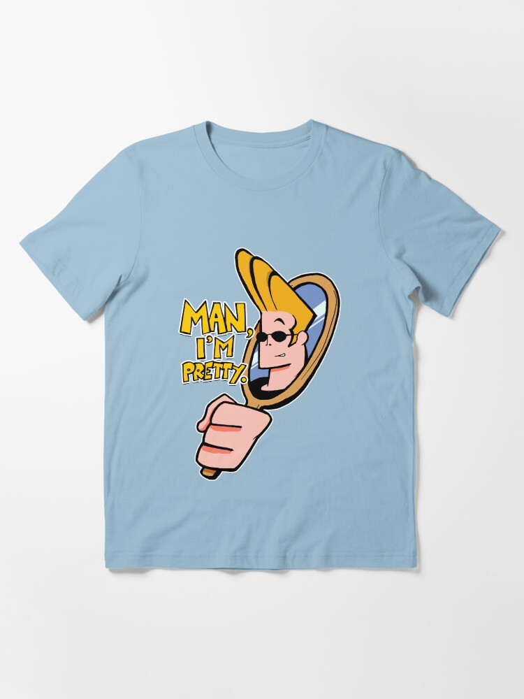 Alternate view of Johnny Bravo™ "Man, I'm Pretty." Quote Essential T-Shirt