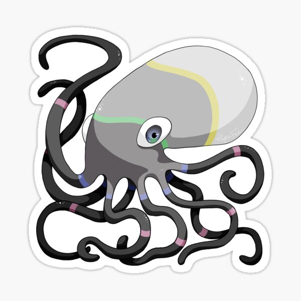 Item preview, Pride Octopus - Dissociative Identity Disorder  designed and sold by HopeThistlewood.