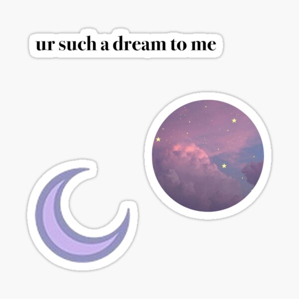 Item preview, dreamy sticker set designed and sold by skeletonklique.