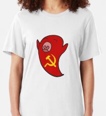 Specter of Communism Marxist Communist Sticker Slim Fit T-Shirt